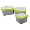 Matrix - Aasbox Matrix Grey/lime Bait Box SOLID TOP - Matrix -Aanbevolen Winkels Voor Visuitrusting 1266183941