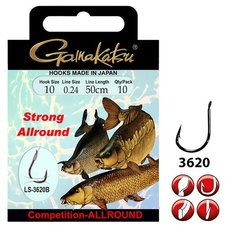 Gamakatsu - Onderlijn BKD-Allround Strong 50cm - Gamakatsu 3 Gamakatsu - Onderlijn BKD-Allround Strong 50cm - Gamakatsu