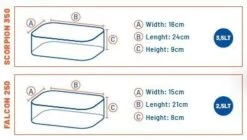 Colmic - Opbergsysteem Combo Scorpion 350 + Falcon 250 - Colmic -Aanbevolen Winkels Voor Visuitrusting 1266242046