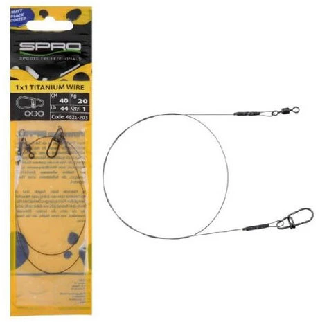 SPRO - Onderlijn Titanium Wire - 40cm - SPRO 3 SPRO - Onderlijn Titanium Wire - 40cm - SPRO