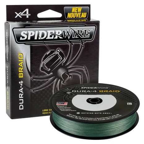 Spiderwire - Lijn Gevlochten Dura4 Braid - 150m - Moss Green - Spiderwire 3 Spiderwire - Lijn Gevlochten Dura4 Braid - 150m - Moss Green - Spiderwire