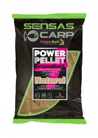 Sensas - Voeder UK Power Pellet Plus Groundbait - Natural - Sensas 3 Sensas - Voeder UK Power Pellet Plus Groundbait - Natural - Sensas