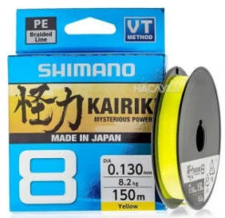 Shimano - Lijn Gevlochten Kairiki 8 Yellow - 150m - Shimano