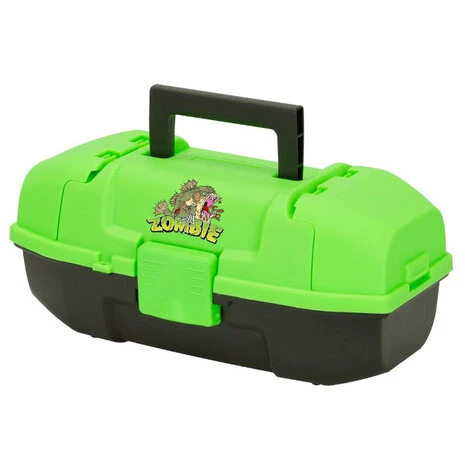 Plano - Youth Tackle Box Zombie Neon Green / Black - Plano 3 Plano - Youth Tackle Box Zombie Neon Green / Black - Plano