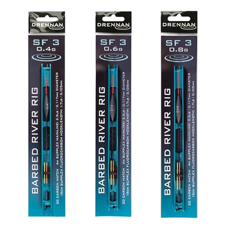 Drennan - Gemonteerde Lijn Barbed River Rig SF 3 - Drennan 3 Drennan - Gemonteerde Lijn Barbed River Rig SF 3 - Drennan
